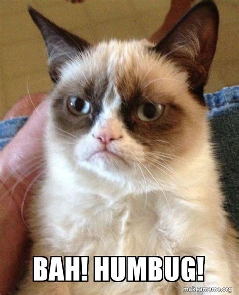 Bah! Humbug! - Grumpy Cat | Make a Meme