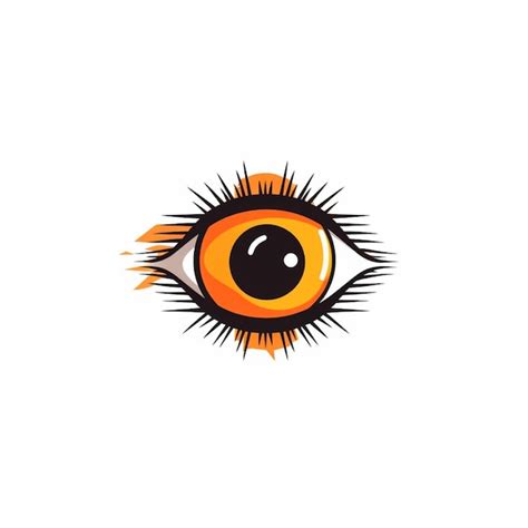 Premium AI Image | flat color eye logo vector