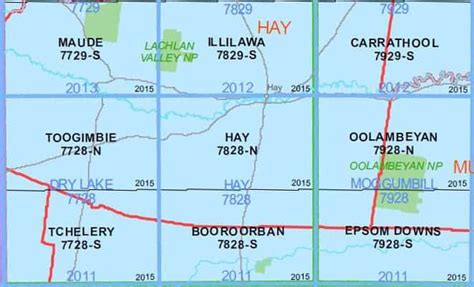 Hay 7828-N NSW Topographic Map - A.B.C. Maps