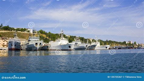 Russian Black Sea Fleet editorial photography. Image of flag - 135725367