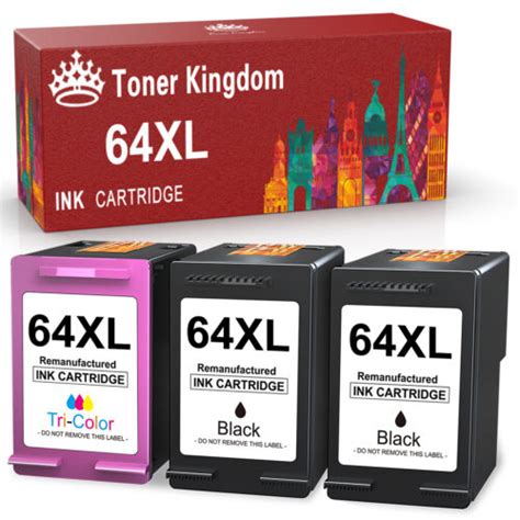 64XL Ink Cartridges for HP envy photo 7855 7155 7858 6255 7800 7164 ...