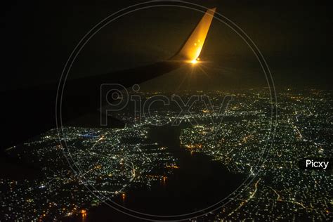 Image of Aerial View Of City Scape Of Kolkata And Kolkata Roads In ...