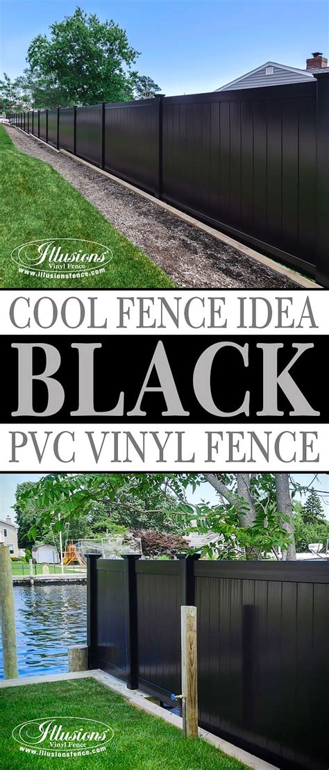 Black pvc vinyl privacy fencing panels – Artofit