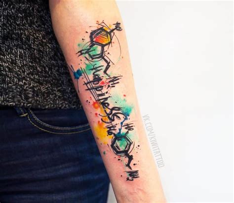 Photo - Happiness tattoo by Kiwi Vika | Photo 27417 | Molecule tattoo ...