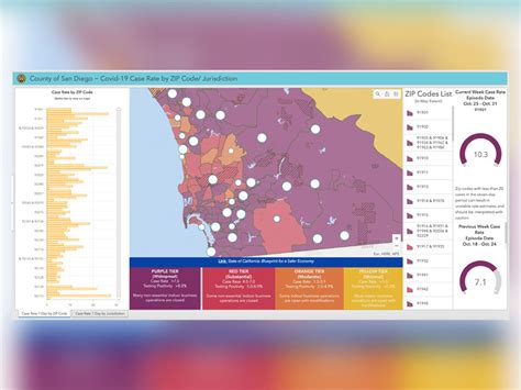 County map shows COVID-19 case rates by region, ZIP code