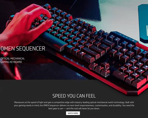 HP Omen Sequencer Mechanical Optical Gaming Keyboard — RB Tech & Games