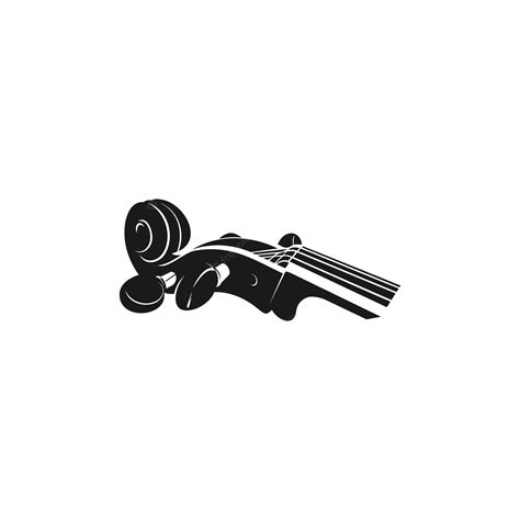 Premium Vector | A black and white image of a violin with the word ...