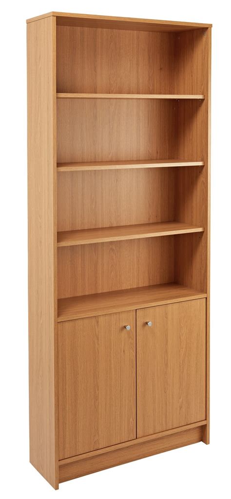 Argos Home Malibu 2 Door Tall Bookcase - Oak Effect (8525130) | Argos ...