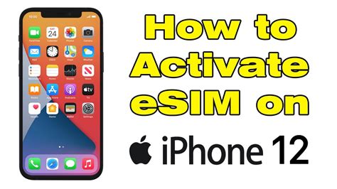 How to activate eSIM on iPhone 12 - YouTube