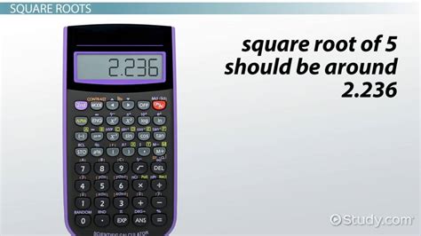 Evaluating Roots With a Scientific Calculator - Lesson | Study.com