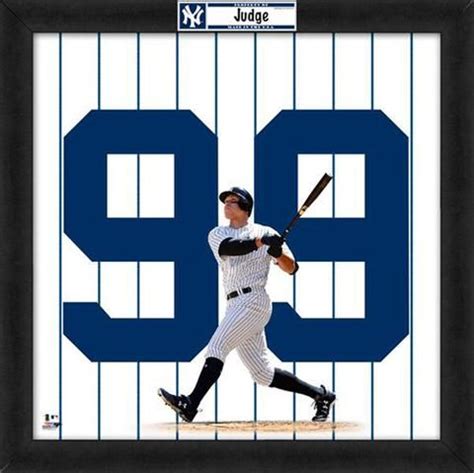 Aaron Judge "Number 99" New York Yankees MLB FRAMED 20x20 UNIFRAME ...