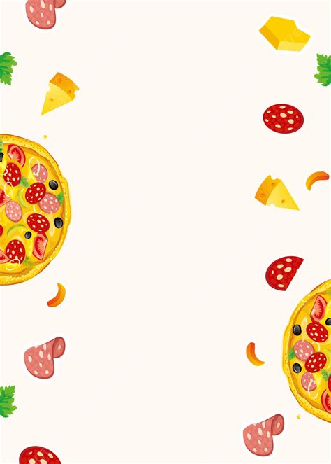 Pizza Cartoon Simple Background Wallpaper Image For Free Download - Pngtree