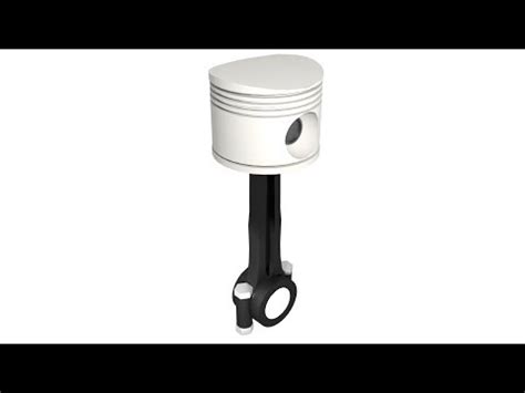 engine assembly working assembly of connecting rod piston assembly and crankshaft animation hd ...