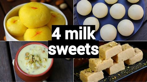 4 easy milk sweet recipes | easy milk dessert recipes | instant milk dessert recipes - Love To ...