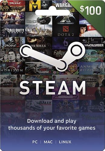 Customer Reviews: Valve Steam $100 Wallet Gift Card STEAM WALLET $100 ...