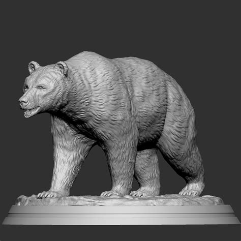 BEAR 3d print model sculpture of 3D model 3D printable | CGTrader