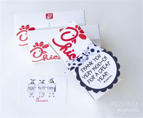 Chick-fil-a Gift Tags - Pigskins & Pigtails