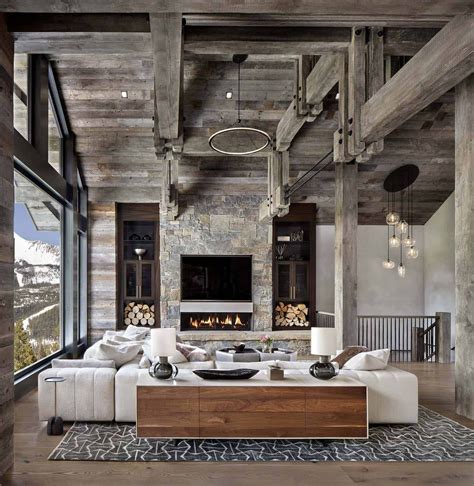 Modern-rustic home set amidst the grandeur of the Rocky Mountains ...