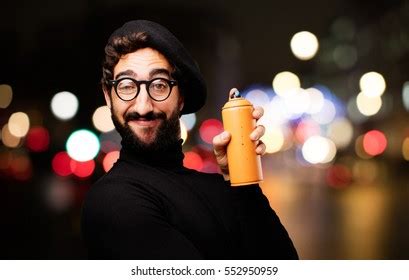 Young French Artist Spray Paint Stock Photo 552950959 | Shutterstock