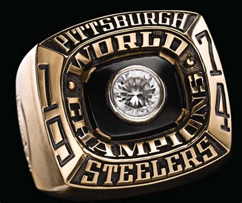 NFL Pittsburgh Steelers Super Bowl IX 1974 Championship Replica Ring ...