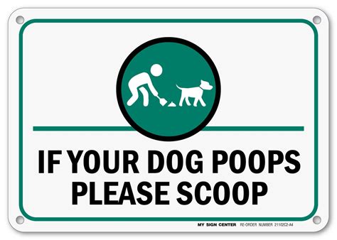 Printable Dog Poop Signs