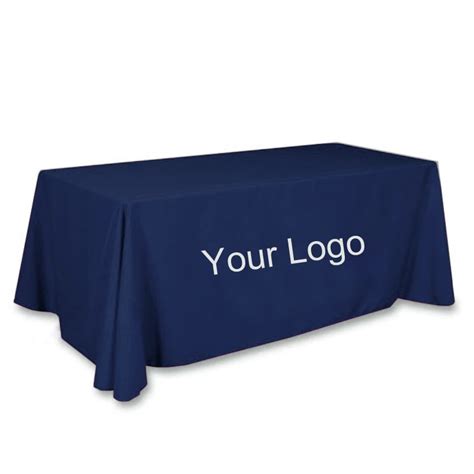 Customize LOGO Table Cloth OEM Rectangle Table Cover Custom Polyester For Wedding Christams ...