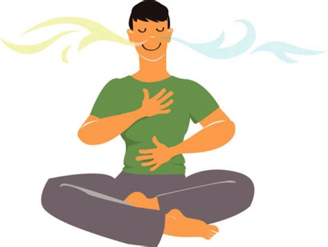 Man practicing breathing exercises, EPS 8 vector cartoon – The WEIRS TIMES