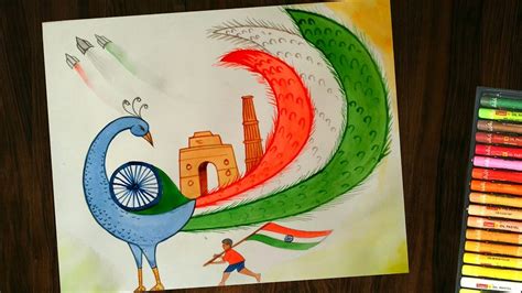 Cultural diversity of india drawing by water color ||Republic day drawing easy - YouTube