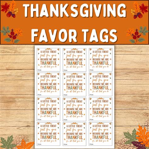 Thanksgiving Student/Teacher Gift Tags,Thanksgiving Treat Just For Your Name Tag | Made By Teachers