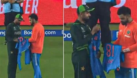 Virat Kohli gifts his signed jersey to Babar Azam - International ...