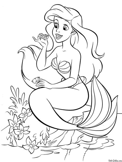 Little Mermaid Coloring Pages | Páginas para colorir para adultos ...