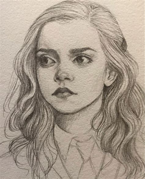 Harry Potter Art Drawings, Book Art Drawings, Art Sketches Pencil, Girl ...