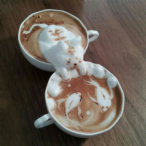 3D Coffee Art Reaches New, Dizzying Heights | Coffee latte art, Food ...