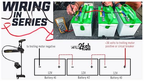 How to Wire Batteries in Series | 24V and 36V Trolling Motor - YouTube