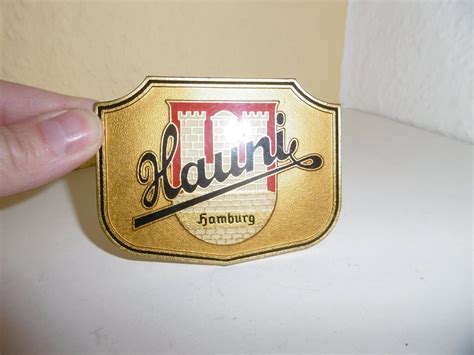 alte Reklame Werbung Plakette für Oldtimer PKW Hauni Hamburg in Sachsen - Roßwein | Ersatz ...