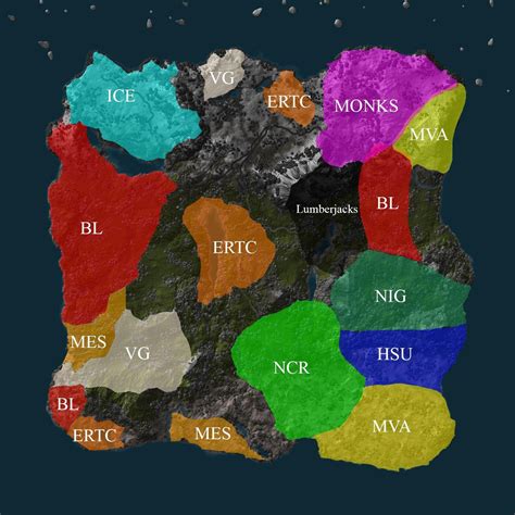 Unofficial Faction Map - Updated 8/11/2015 : r/rustfactions