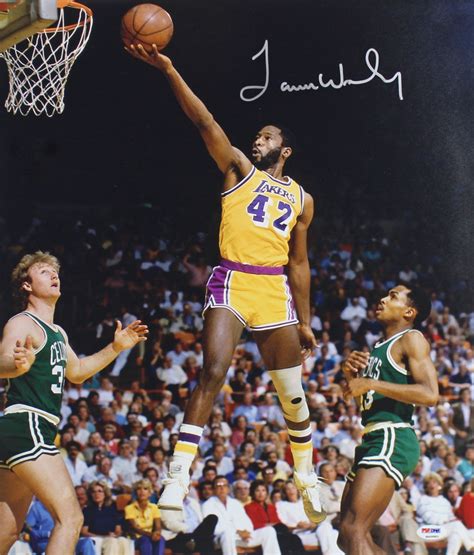 James Worthy Signed Lakers 16x20 Photo (PSA) | Pristine Auction