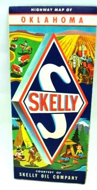 TRAVEL MAP VINTAGE Vacation State Highway Road OKLAHOMA SKELLY OIL COMPANY $30.01 - PicClick