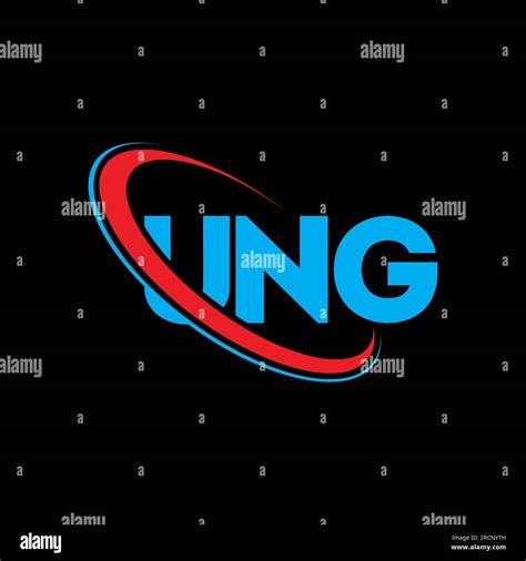 UNG logo. UNG letter. UNG letter logo design. Initials UNG logo linked with circle and uppercase ...