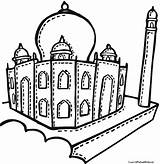 Taj Mahal Coloring Page At GetColoringscom  Free Printable Colorings sketch template