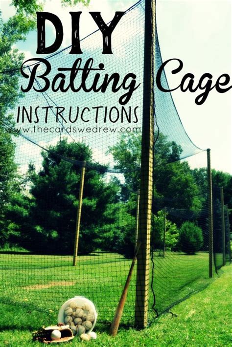 How to Build a Batting Cage {Part Two} - The Cards We Drew | Batting ...