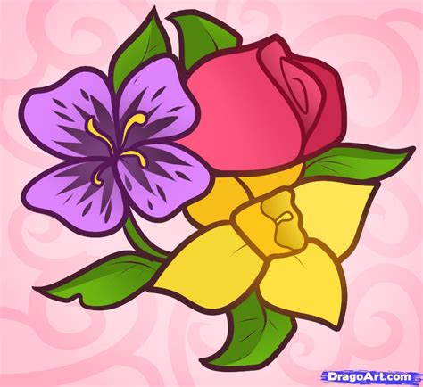 Drawing Flowers - Cliparts.co