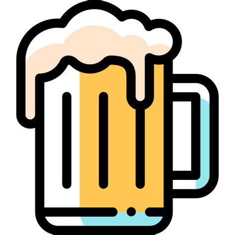 Beer Detailed Rounded Color Omission icon