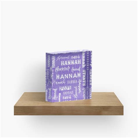 "Personalized Name Hannah" Acrylic Block for Sale by cibendel | Redbubble