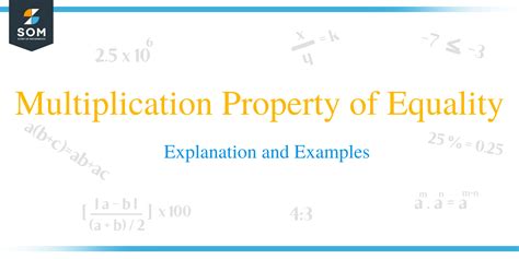 Multiplication Property of Equality – Examples and Explanation