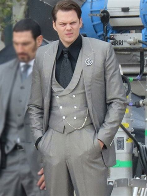 Bill Skarsgård John Wick Chapter 4 Grey Suit