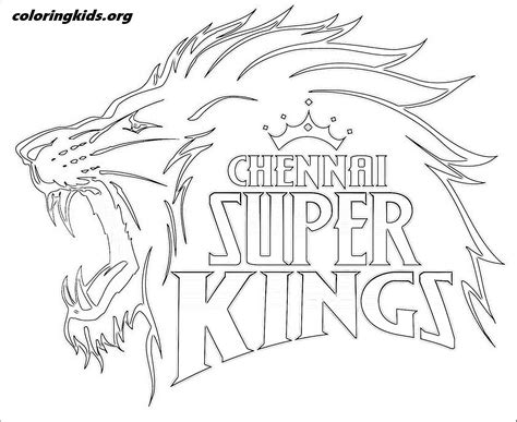 Chennai Super Kings Logo Black