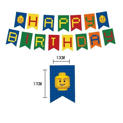 LEGO Ninjago Theme Happy Birthday Party Decorations Banner Party Needs ...