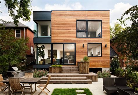 House in Toronto by Men At Work General Contractors | Wooden house design, Modern wooden house ...