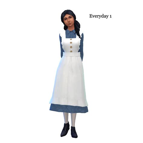 Georgian Clothing, 1900 Dress, Sims 4 Decades Challenge, Colonial Dress, Sims 4 Mm Cc, School ...